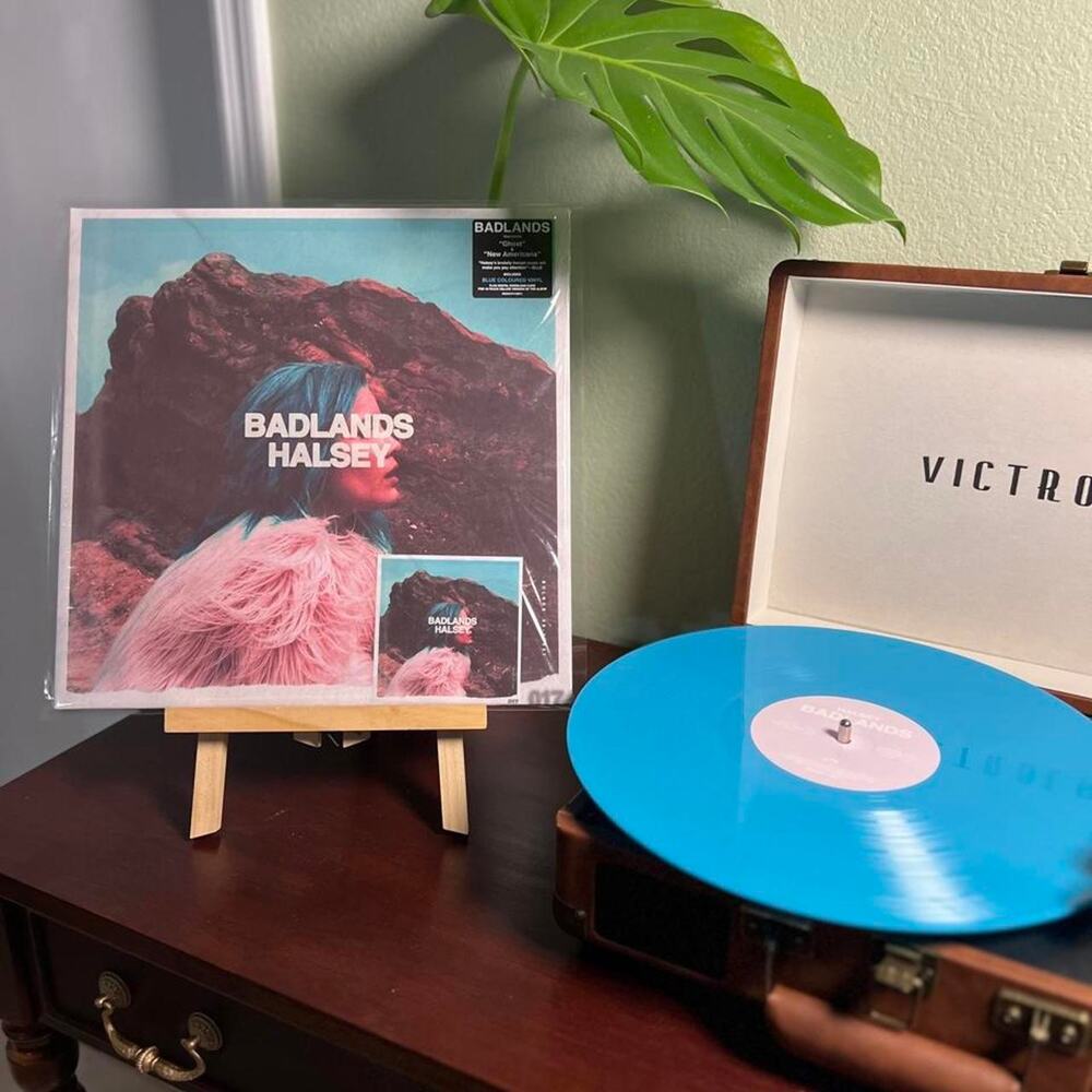 Halsey BADLANDS 2015 Blue Colored Vinyl LP Original Pressing Excellent Condition